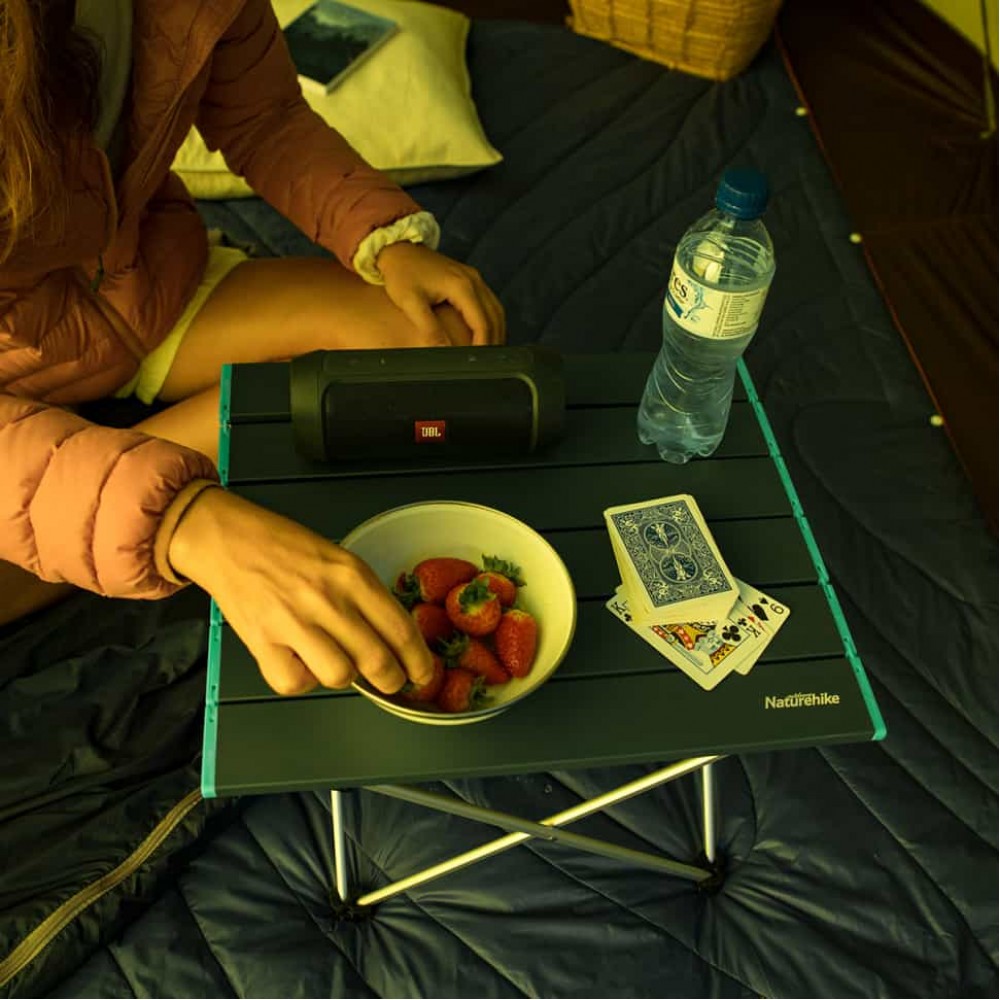 Складной стол Naturehike NH19Z008-Z, алюминий, Размер S, черный