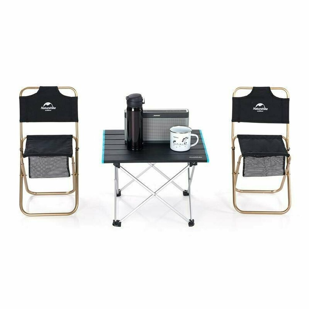 Складной стол Naturehike NH19Z008-Z, алюминий, Размер L, серый