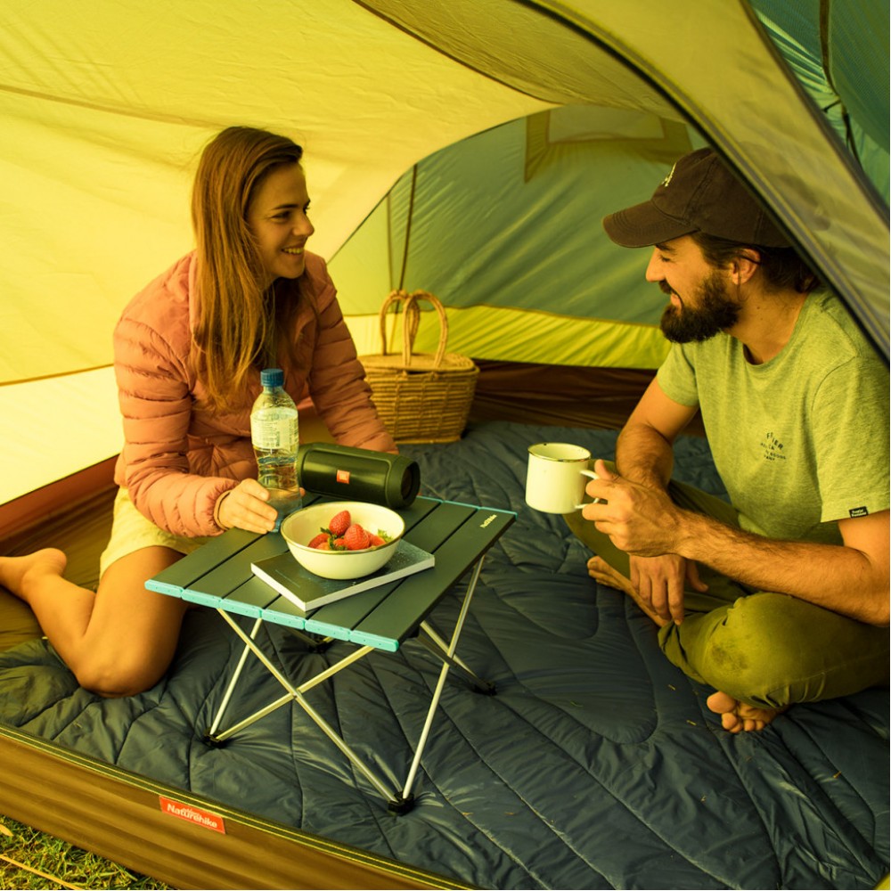 Складной стол Naturehike NH19Z008-Z, алюминий, Размер L, серый