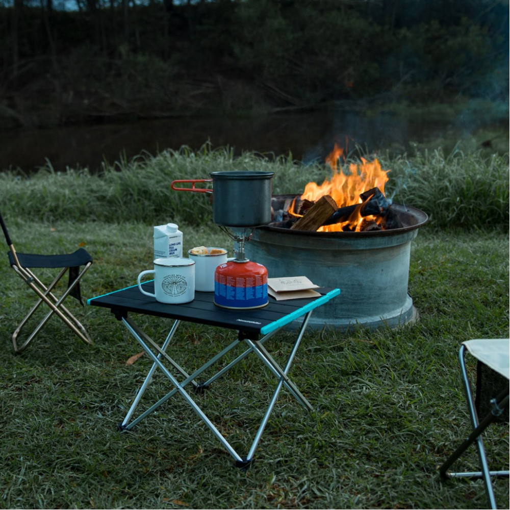 Складной стол Naturehike NH19Z008-Z, алюминий, Размер L, серый