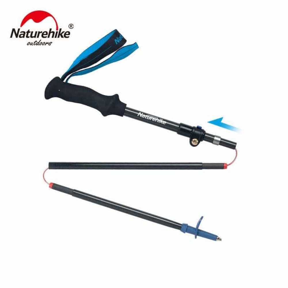 Треккинговая палка Naturehike ST07 NH18D010-Z, 115-135 см, голубая