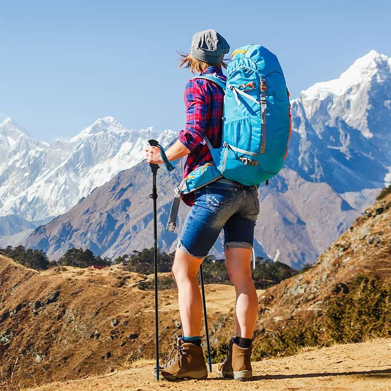 Треккинговая палка Naturehike ST07 NH18D010-Z, 115-135 см, голубая