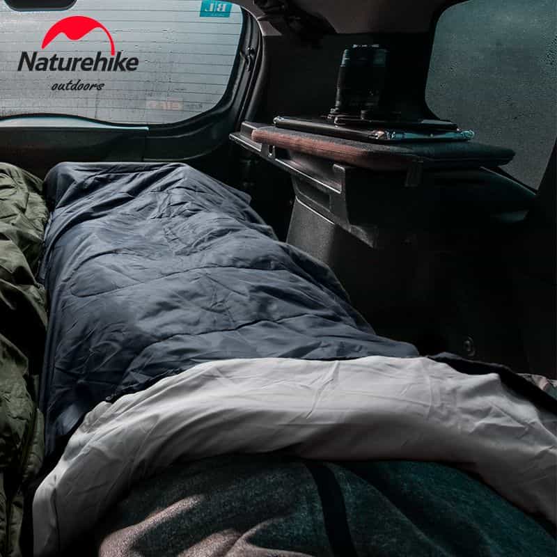 Спальный мешок Naturehike Y150L NH21MSD08, правый, серо-голубой