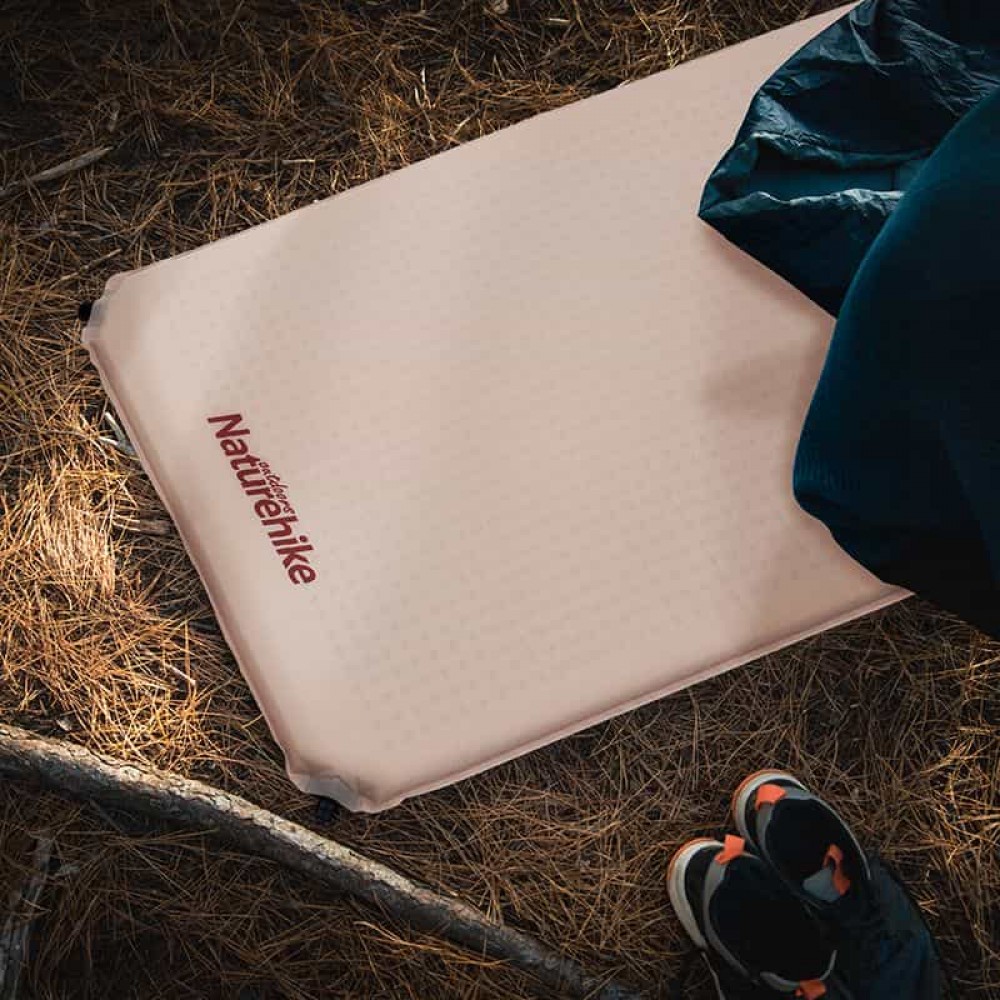 Самонадувной матрас одноместный Naturehike NH20DZ002, 60 мм, бежевый