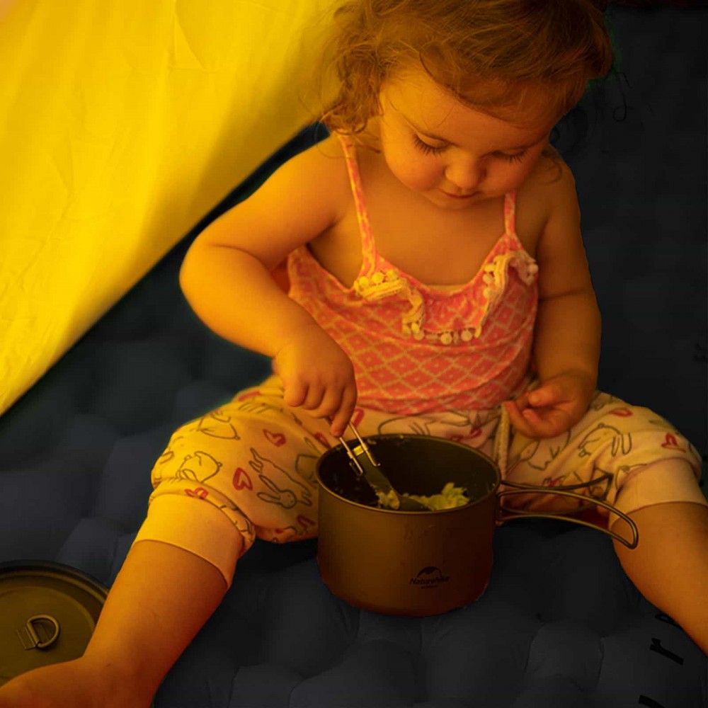 Коврик надувной с подушкой и мешком для надувания Naturehike FC-12 NH19Z003-P, 65 мм, графит