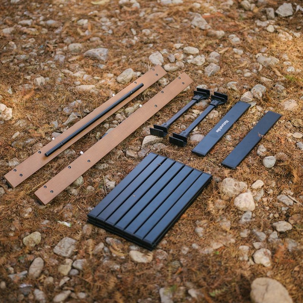 Складной стол Naturehike NH21JU011, алюминий / бук