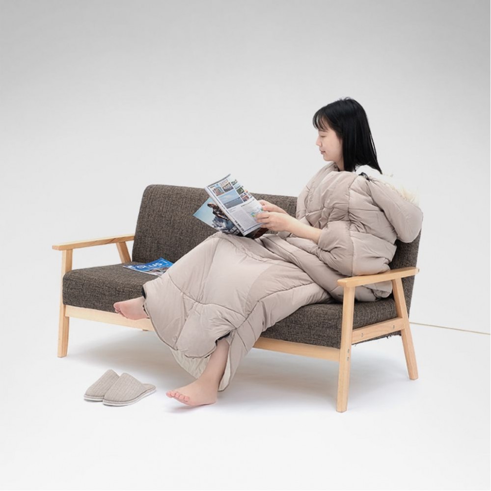 Спальный мешок овальный Naturehike PS300 NH20MSD03, правый, серый