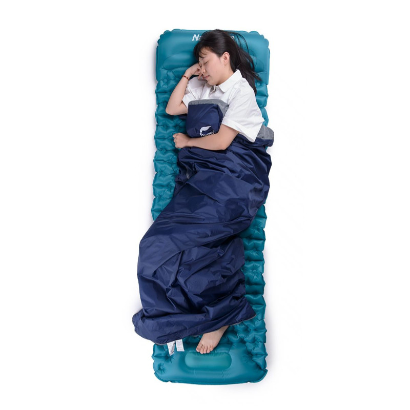Спальник сверхлегкий Naturehike LW180 NH21MSD04 левый, (15°C), размер M, темно-синий
