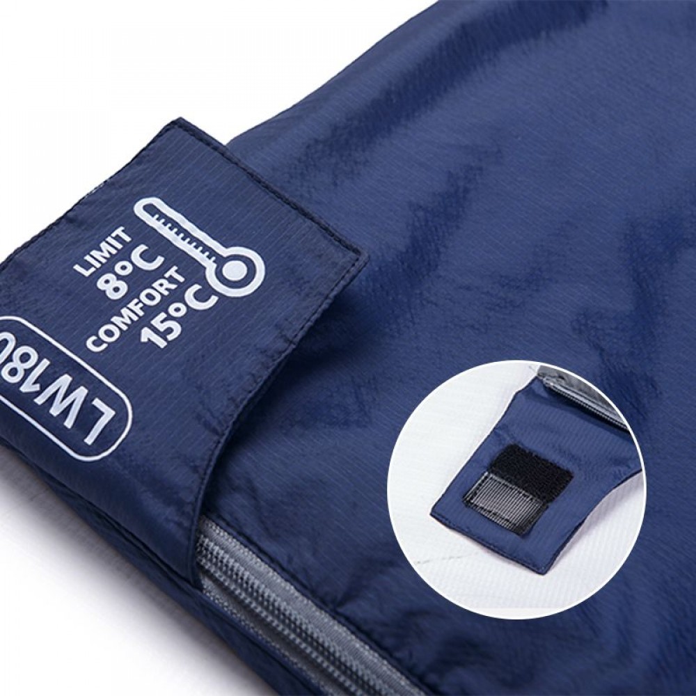 Спальник сверхлегкий Naturehike LW180 NH21MSD04 правый, (15°C), размер XL, темно-синий