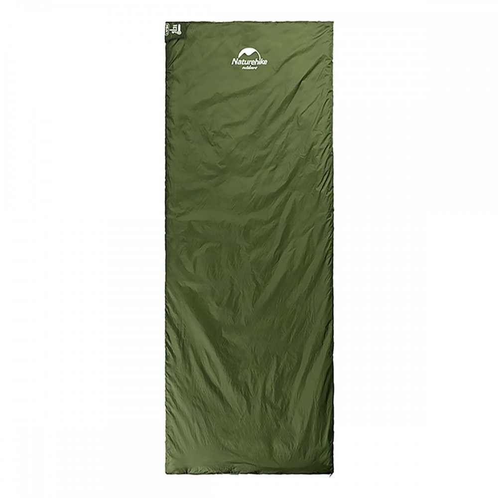 Спальник сверхлегкий Naturehike LW180 NH21MSD04 правый (15°C), размер XL, темно-зеленый