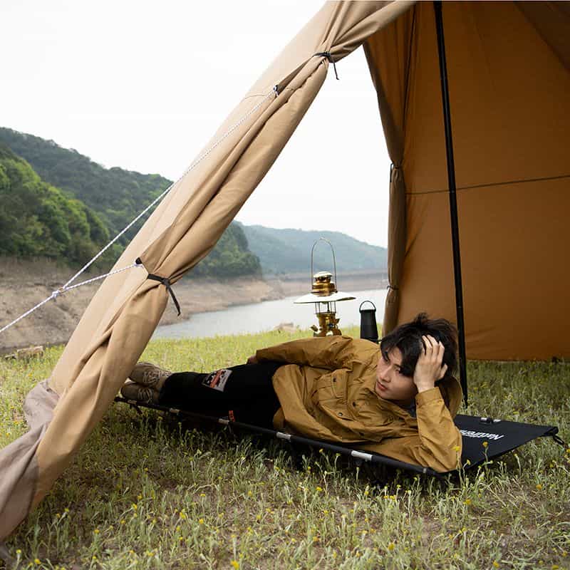 Ліжко складане Naturehike XJC05 NH20JJ001, Поліестер Oxford / алюміній, зелене