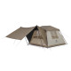 Палатка с навесом Naturehike Village CNK2300ZP022, маленькая коричневая