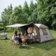 Палатка с навесом Naturehike Village CNK2300ZP022, маленькая коричневая