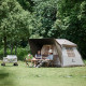 Намет з навісом Naturehike Village CNK2300ZP022, коричневий великий