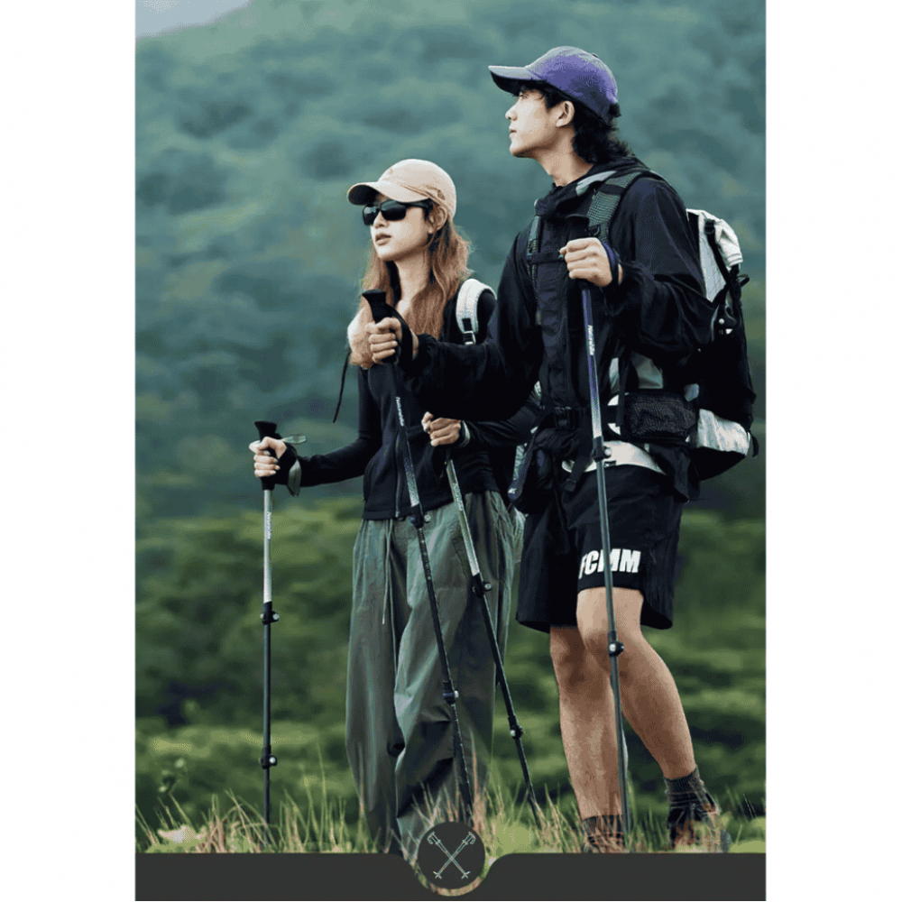 Треккинговая палка Naturehike CNK2300DS010, 135 см, голубая