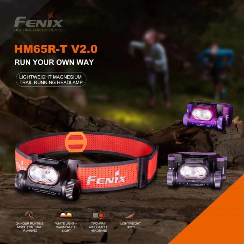 Налобный фонарь Fenix HM65R-T V2.0 черный