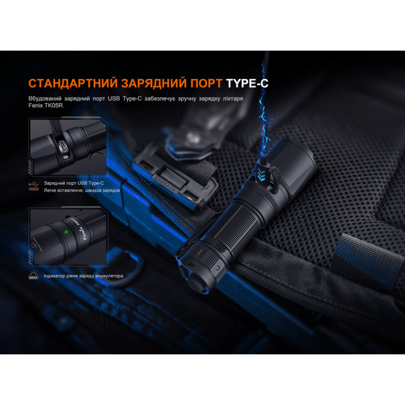 Тактический ручной фонарь Fenix TK05R