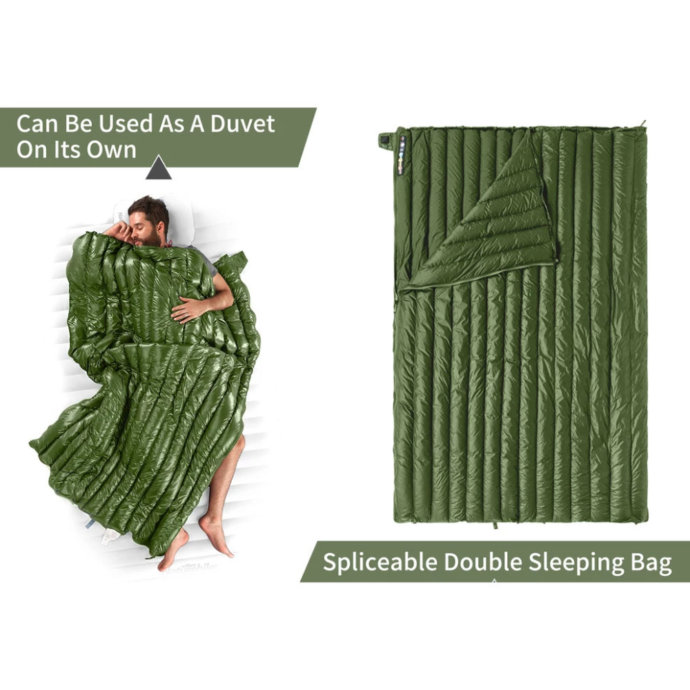 Спальный мешок с натуральным пухом Naturehike CWM400 CNK2300SD013, темно-синий