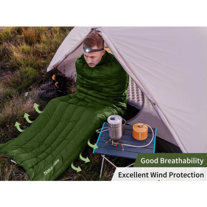Спальный мешок с натуральным пухом Naturehike CWM400 CNK2300SD013, темно-синий