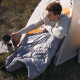 Спальник с натуральным пухом Naturehike CW400 NH18C400-D, размер L, желто-серый
