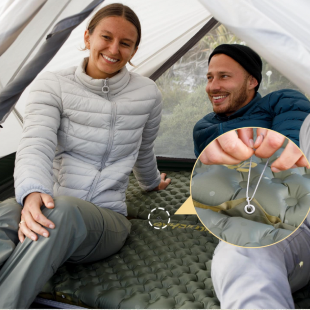 Матрас надувной сверхлегкий Naturehike CNH22DZ018, овальный зеленый 183 см