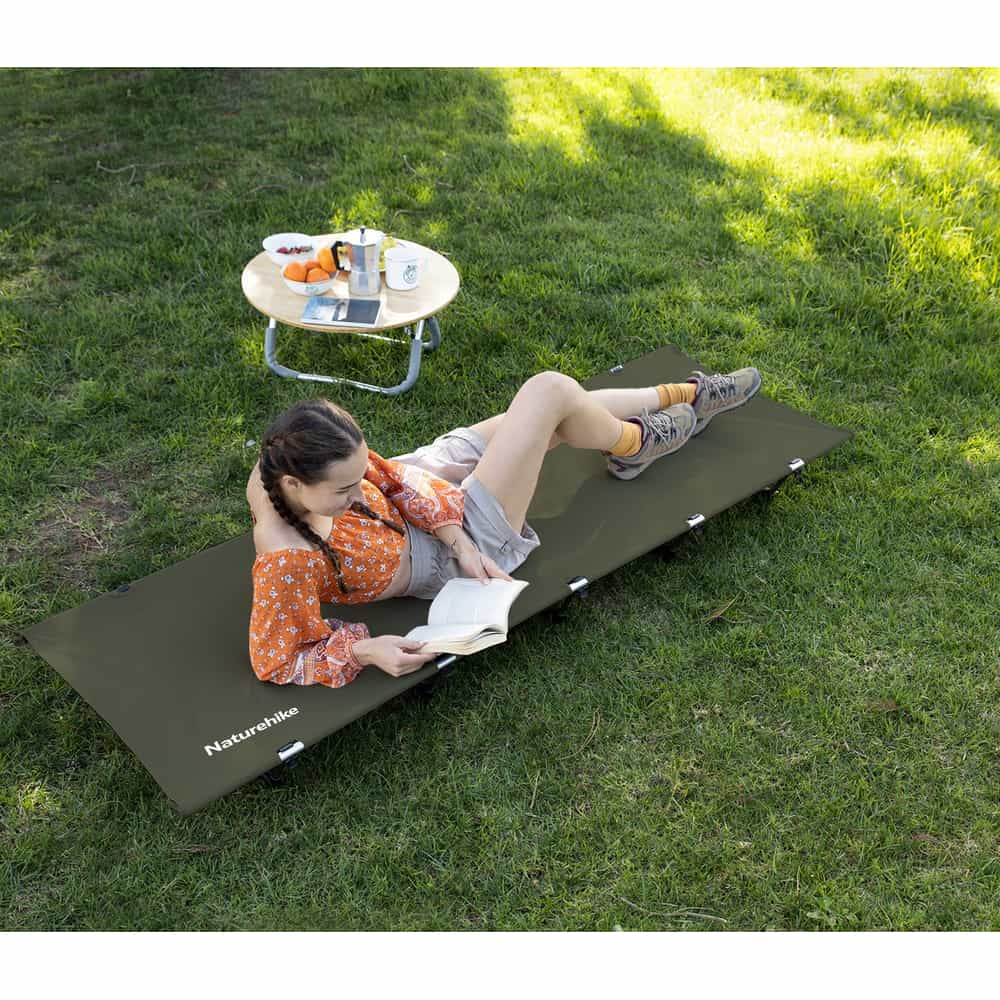 Ліжко складане Naturehike XJC05 NH20JJ001, Поліестер Oxford / алюміній, чорне