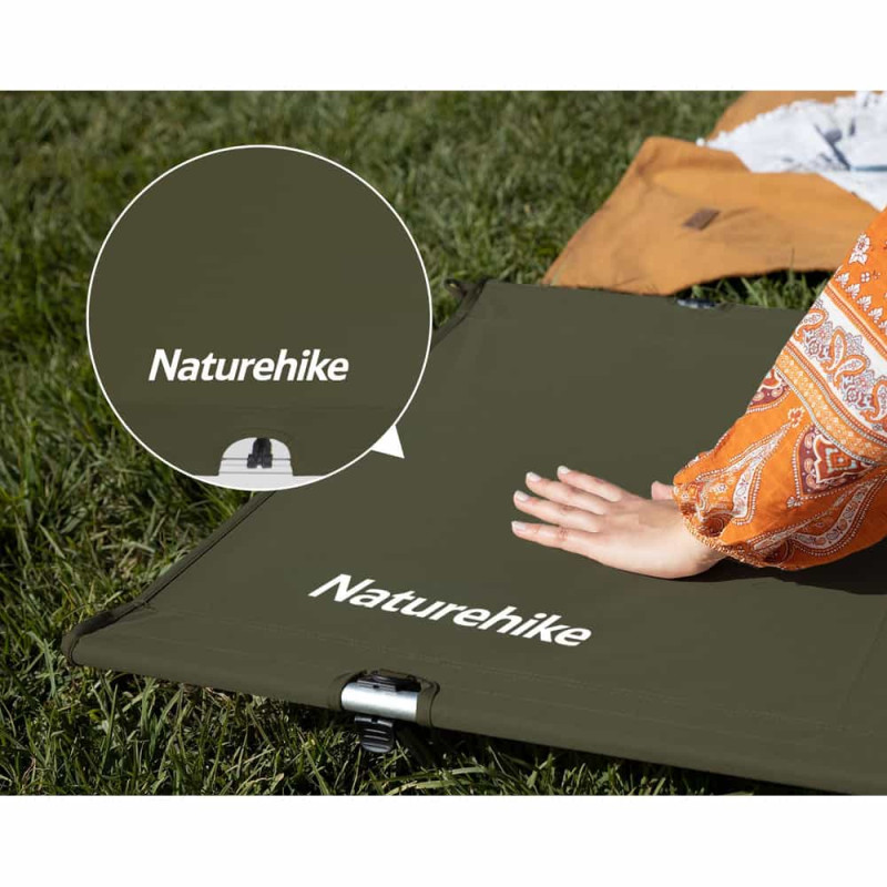 Ліжко складане Naturehike XJC05 NH20JJ001, Поліестер Oxford / алюміній, чорне