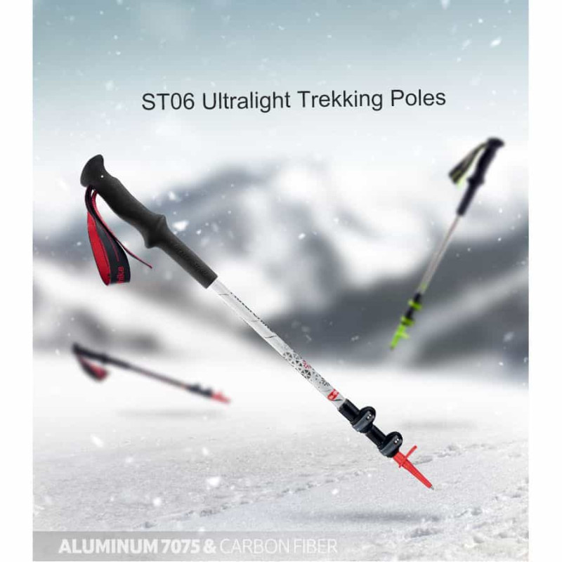 Треккинговая палка 3-секционная Naturehike ST06 NH17D006-D, белая