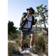 Треккинговая палка Naturehike NH20DS003, 135 см, черный/красный