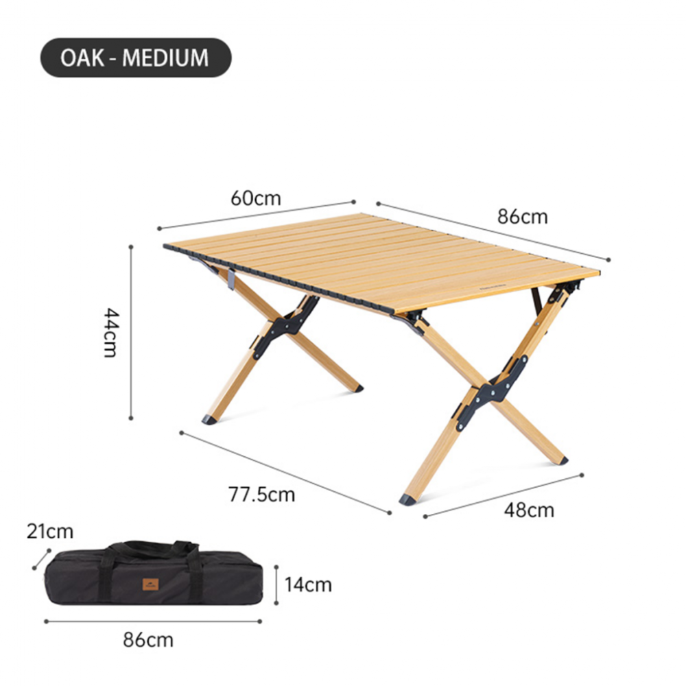 Складной стол Naturehike CNK2300JU010 размер M, алюминий, бежевый