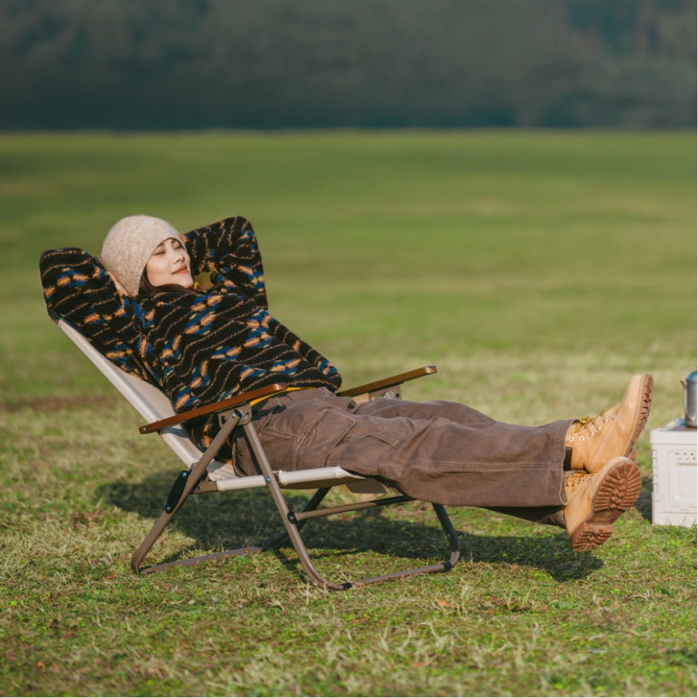 Крісло складане Naturehike CNK2550JJ012, залізо, бежевий