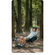 Крісло складане Naturehike Clamshell 001 Triangle Folding Moon Chair, чорний