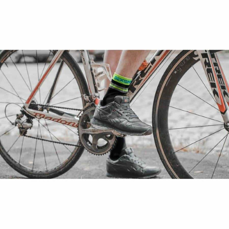 Носки водонепроницаемые Dexshell Pro visibility Cycling, р-р XL (47-49), с зеленой полоской
