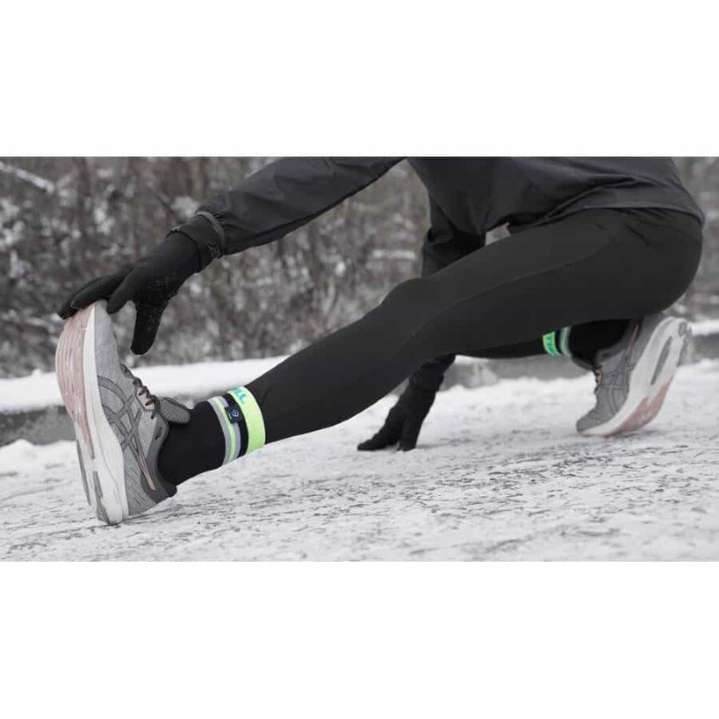 Носки водонепроницаемые Dexshell Pro visibility Cycling, р-р L (43-46), с зеленой полоской