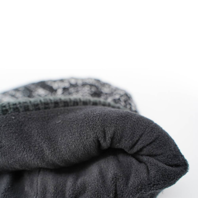 Шапка водонепроницаемая Dexshell Cuffed Beanie, р-р L/XL (58-60 см) черная с зеленой полосой