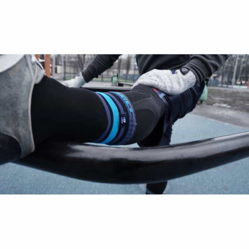 Носки водонепроницаемые Dexshell Ultra Dri Sports, размер S, с голубой полосой