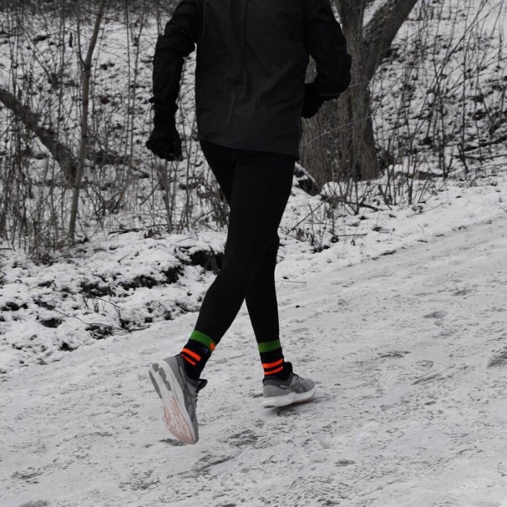 Шкарпетки водонепроникні  Dexshell Running, p-p L, з помаранчевими смугами