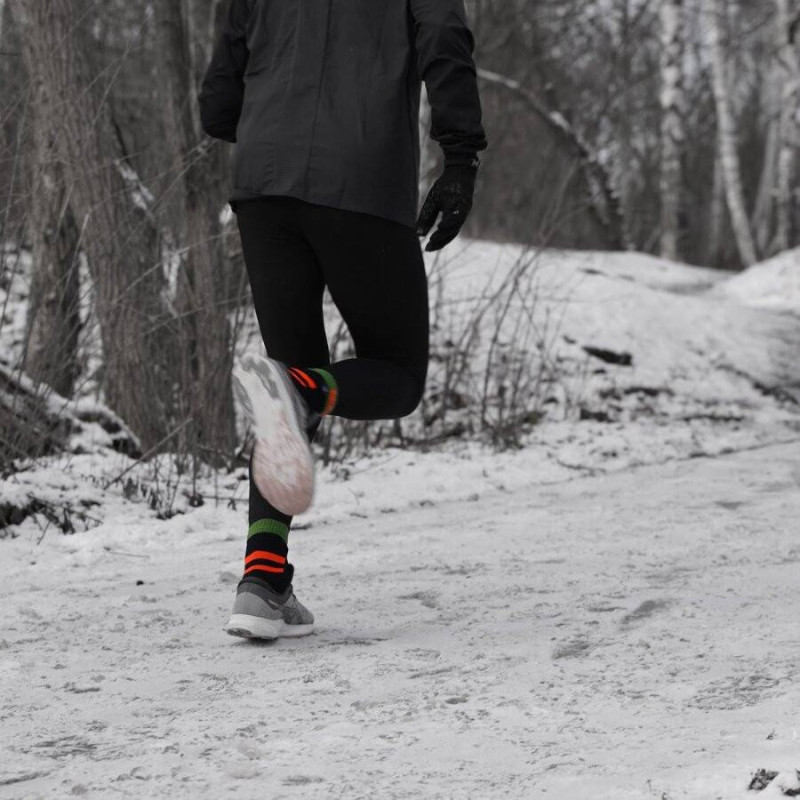 Шкарпетки водонепроникні  Dexshell Running, p-p L, з помаранчевими смугами