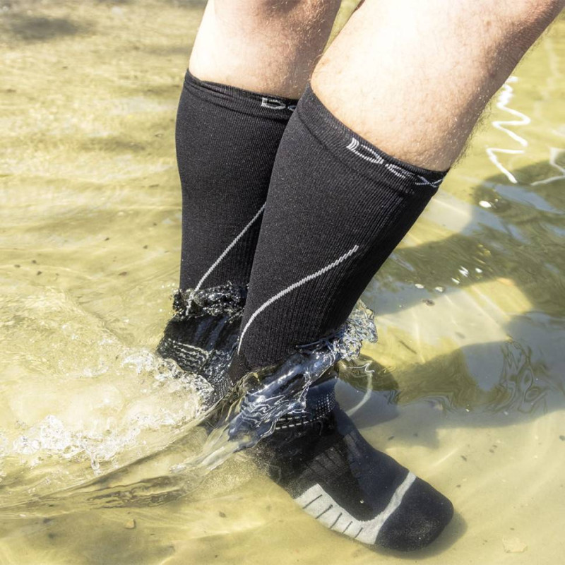 Шкарпетки водонепроникні Dexshell Compression Mudder, р-р S, сірі
