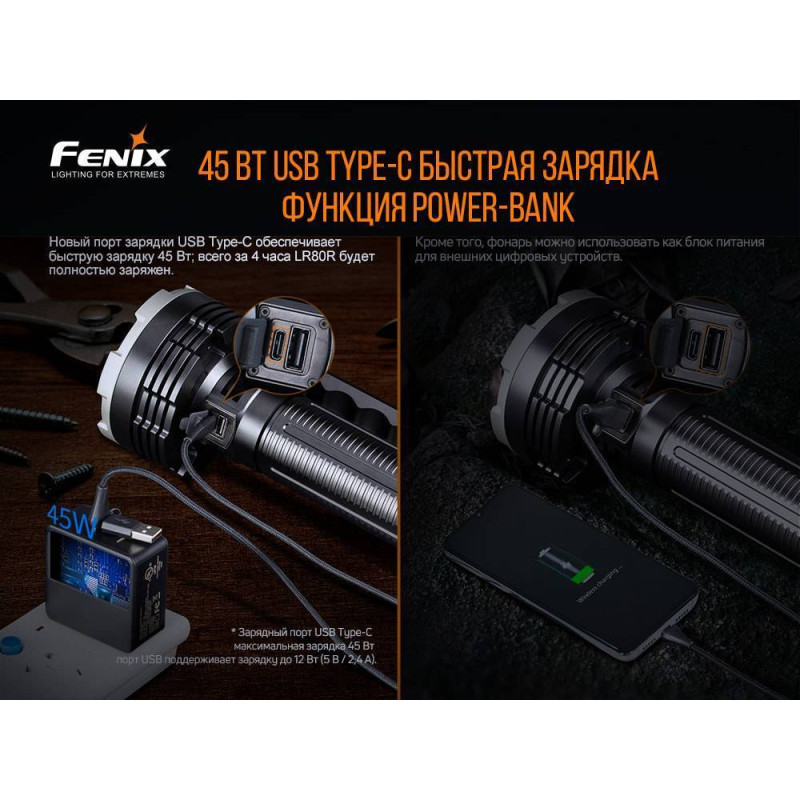 Ліхтар ручний Fenix LR80R