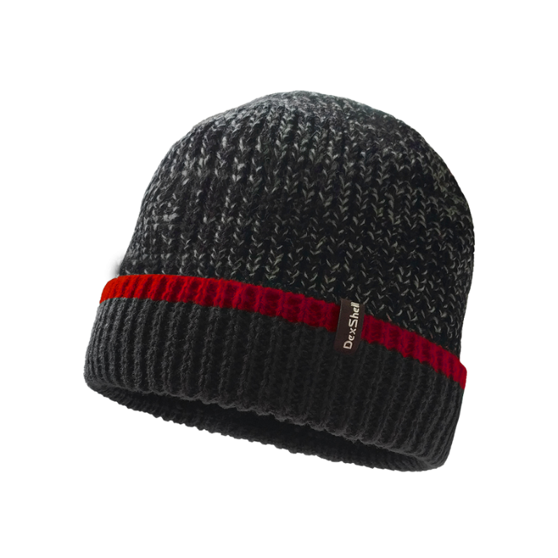 Шапка водонепроницаемая Dexshell, размер L/XL (58-60 см), с красной полосой