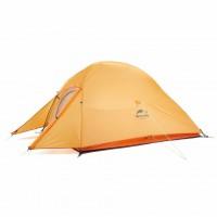 Палатка сверхлегкая двухместная с футпринтом Naturehike Cloud Up 2 Updated NH17T001-T, 210T, оранжевая