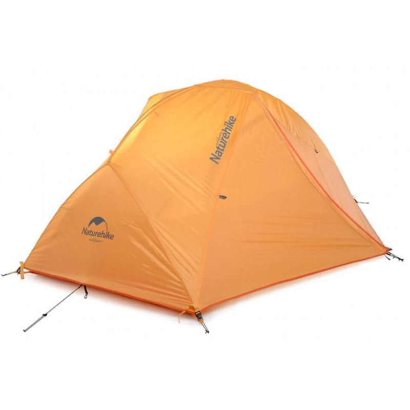 Палатка сверхлегкая двухместная с футпринтом Naturehike Star-River 2 Updated NH17T012-T, 210T, оранжевая