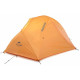 Палатка сверхлегкая двухместная с футпринтом Naturehike Star-River 2 Updated NH17T012-T, 210T, оранжевая