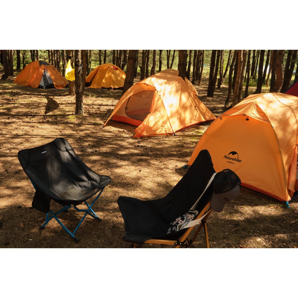Палатка сверхлегкая двухместная с футпринтом Naturehike Star-River 2 Updated NH17T012-T, 210T, оранжевая