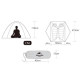 Палатка сверхлегкая двухместная с футпринтом Naturehike Star-River 2 Updated NH17T012-T, 210T, оранжевая