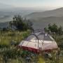 Палатка сверхлегкая двухместная с футпринтом Naturehike Star-River 2 Updated NH17T012-T, 20D, серо-красная