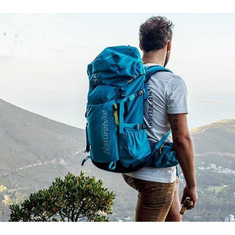 Рюкзак туристический Naturehike NH18Y045-Q, 45 л, голубой