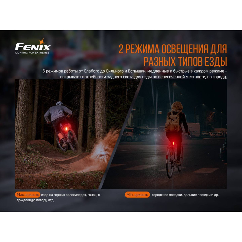 Велофара задняя Fenix BC05R V2.0