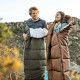 Спальник c капюшоном Naturehike U350 NH20MSD07, (1°C), правый, коричневый
